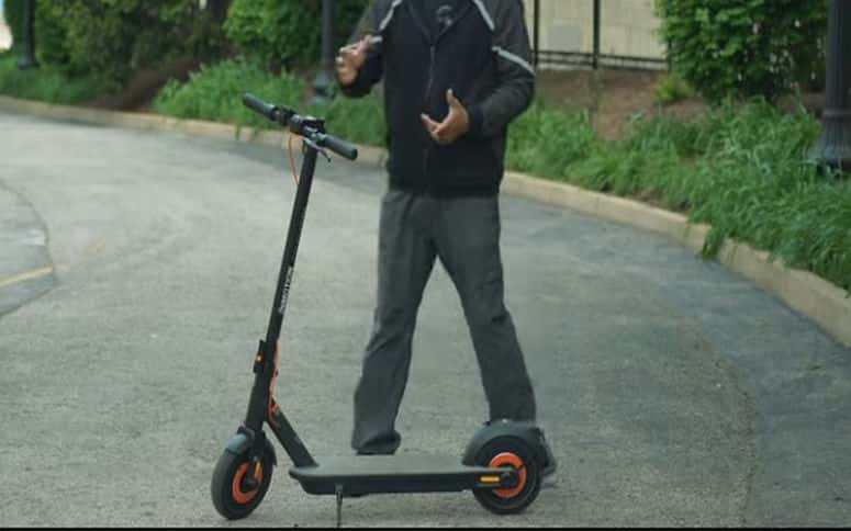 electric scooter uphill test