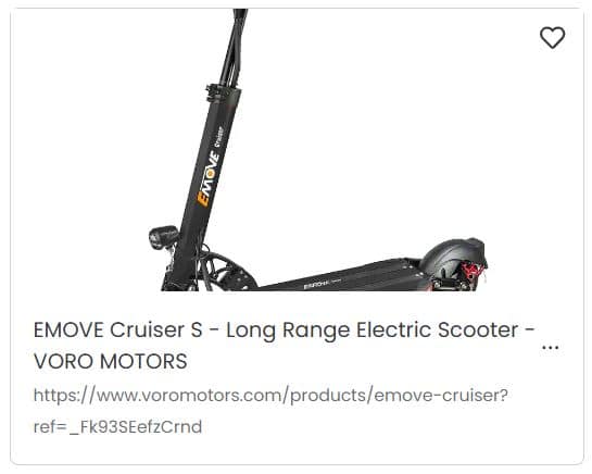 EMOVE Cruiser S - Long Range Electric Scooter for heavy adults