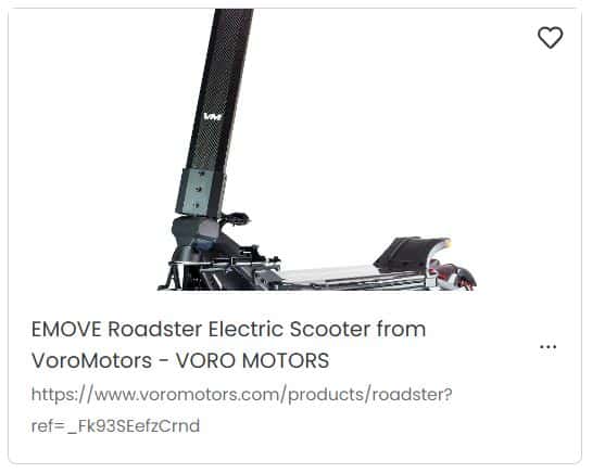 EMOVE Roadster Electric Scooter for heavy adults