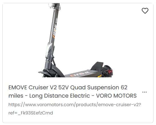 EMOVE Roadster Electric Scooter for heavy adults